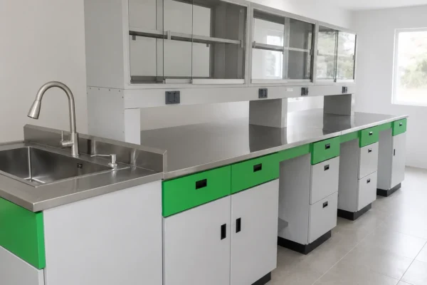 creacion de mobiliario para laboratorio mesa de acero